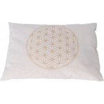 Voňavý borovicový polštář "Květ Života" zlatý – Zboží Dáma
