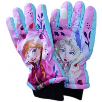 Setino Dívčí prstové rukavice Frozen FR-A-GLOVES-211 Tyrkysová