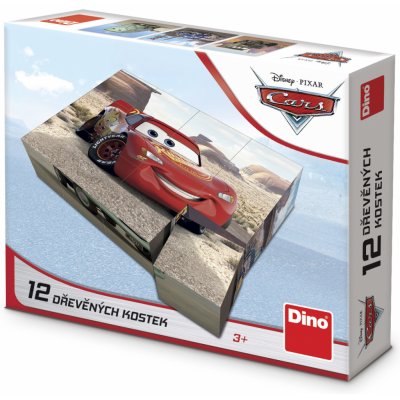 Dino licenční kostky Cars Jízda 12 kostek