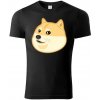 Pánské tričko s potiskem MemeMerch tričko Doge černá