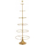 Exkluzivní zlatý kovový vánoční strom na ozdoby Tree Gold – 66*66*196 cm - J-Line by Jolipa – Hledejceny.cz