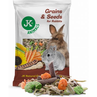 JK Animals zrniny a semínka kompletní krmivo Králík 1 kg – Zboží Mobilmania