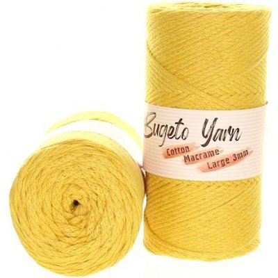 Maccaroni Cotton Macrame Large 3mm okrová 406-2 – Zboží Dáma