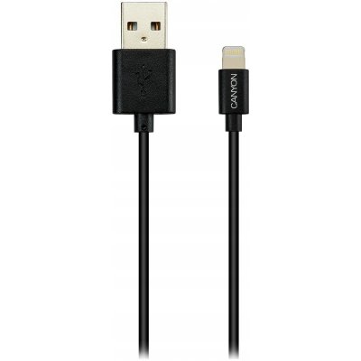 Canyon CNS-MFICAB01B Lightning/USB, 1m, černý – Zbozi.Blesk.cz