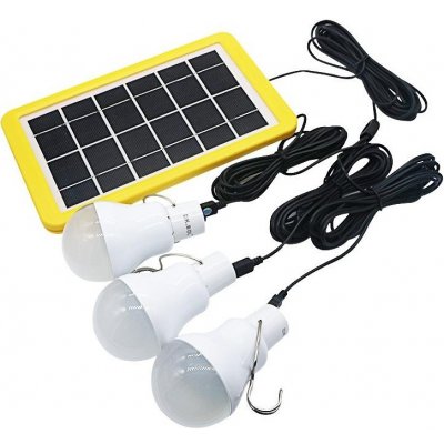 SOLAR 2745 Solární osvětlení 3x LED žárovka – Zboží Mobilmania
