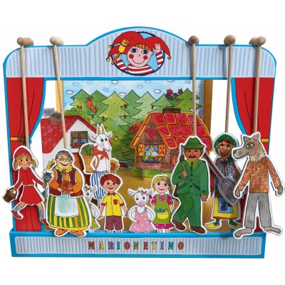 Marionetino Loutkové divadlo 3 pohádky Karkulka Perníková chaloupka O kůzlátkách – Sleviste.cz