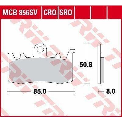 TRW MCB856SRT racing sintrované přední brzdové destičky na motorku – Hledejceny.cz