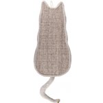 Škrábací deska FLAMINGO Greta silueta kočky 34 x 3,5 x 90 cm – Zboží Dáma