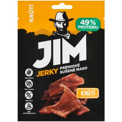 Jim Jerky Prémiové sušené maso krůtí 23 g – Zboží Mobilmania