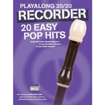Hal Leonard Noty na zobcovou flétnu 20/20 Recorder 20 Easy Pop Hits