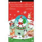 Samolepky a omalovánky vánoční Santa – Zboží Mobilmania