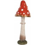 Dekorace figurka houba muchomůrka - Ø 9*23 cm - Clayre & Eef – Hledejceny.cz