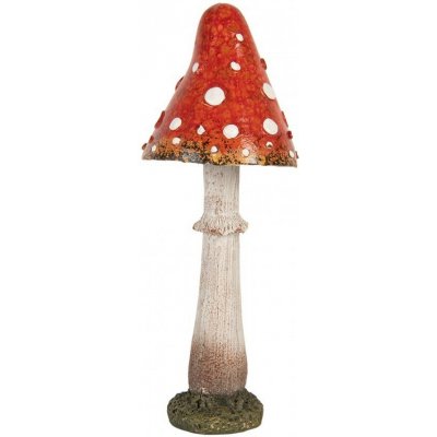 Dekorace figurka houba muchomůrka - Ø 9*23 cm - Clayre & Eef – Hledejceny.cz