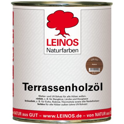 Leinos naturfarben Terasový olej 0,75 l načervenalý – Zboží Mobilmania