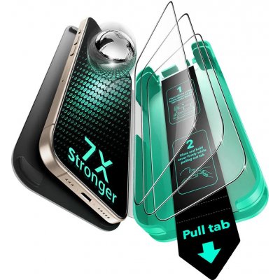 ESR Armorite ochranné sklo UltraFit (3 ks) iPhone 17 iPhone 16 Pro černá 161974 – Zboží Živě