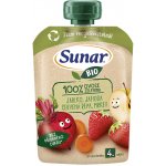 Sunar BIO ovocno-zeleninová kapsička Jablko, jahoda, červená řepa, mrkev 100g – Sleviste.cz