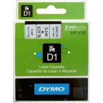 Dymo 40913 černý tisk/bílý podklad, 7m, 9mm – HobbyKompas.cz