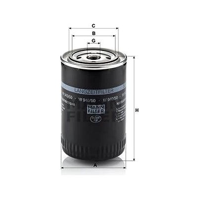 MANN-FILTER W940/50 pro vozy AUDI, VW