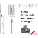 Roto převodová lišta NT konstantní D15 1290 / 1201-1400 x 563 mm počet čepů / 1 / E 259840 – Hledejceny.cz