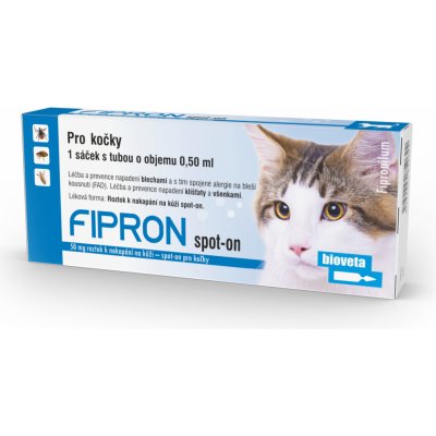 Fipron Spot-on Cat 50 mg 1 x 0,5 ml – Hledejceny.cz