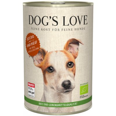 Dog's Love 100% BIO Organic Hovězí 400 g – Zboží Mobilmania