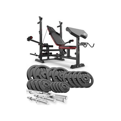 Hop-Sport Posilovací sada Strong 106kg s lavicí HS-1075 – Hledejceny.cz