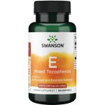 Swanson Vitamin E Mixed Tocopherols 400 IU 268 mg 100 gelové tablety – Hledejceny.cz