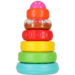 KIK KX4616 Pyramidová věž vzdělávací smyslové puzzle barevné Montessori – Zboží Dáma