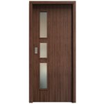 Sapeli Elegant Komfort M33 posuvné ořech americký 60 x 197 cm Satináto bílé – Hledejceny.cz