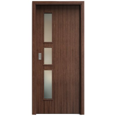 Sapeli Elegant Komfort M33 posuvné ořech americký 60 x 197 cm Satináto bílé – Hledejceny.cz