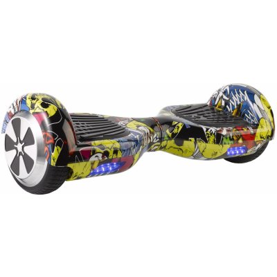 Hoverboard EcoWheel 6,5" standard s bluetooth grafitty Yellow – Hledejceny.cz
