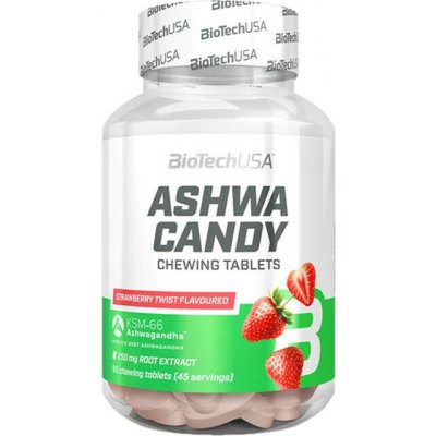 BioTech Ashwa Candy 90 tablet strawberry twist – Hledejceny.cz