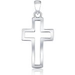 JVD Dámský stříbrný přívěsek křížek SVLP0961XH20000 – Zboží Dáma