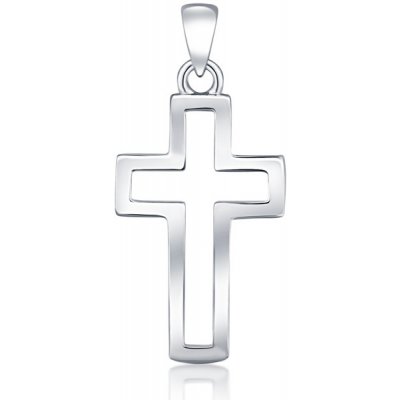 JVD Dámský stříbrný přívěsek křížek SVLP0961XH20000 – Zboží Dáma