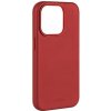 Pouzdro a kryt na mobilní telefon FIXED MagLeather kožený s podporou MagSafe červený, Apple iPhone 15 Pro FIXLM-1202-RD