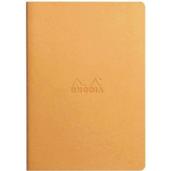 Rhodiarama Zápisník linkovaný s prošitým hřbetem A5 90g/m2,32 listů žluto oranžový obal