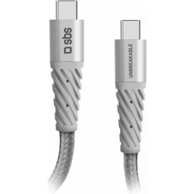 SBS TECABLEUNRELTCCK USB-C/USB-C, 1,5m, šedý – Zbozi.Blesk.cz