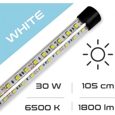 Aquastel LED osvětlení Glass white 30 W, 105 cm, 6500 K – Zboží Mobilmania
