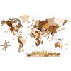 Nástěnné mapy Nástěnná dřevěná mapa světa MEGA - Explorer - 300 x 175 cm