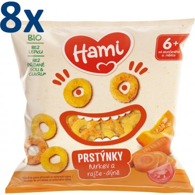 HAMI Prstýnky mrkev a rajče dýně 20 g – Sleviste.cz