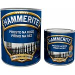 Akzo Nobel Hammerite kladívková barva přímo na zrezivělý kov, odstín stříbrošedý, 0,7L + 0,25L – Zbozi.Blesk.cz