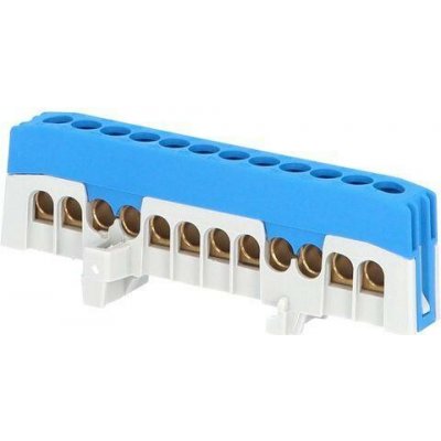 Eleman 1001280 Můstek N 12-F2 (svorkovnice 12x16mm2), krytý IP20, modrý, 63A, na DIN /2020269 – Zboží Mobilmania