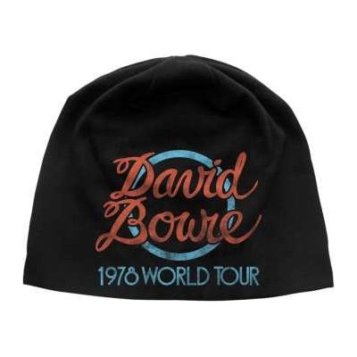 David Bowie beanie Hat World Tour Logo Jd Print – Hledejceny.cz