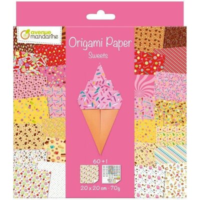 Avenue Mandarine Papíry na origami Sladkosti CF 20 x 20 cm 60 ks – Hledejceny.cz