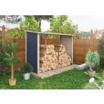 Rojaplast WA-A/C Dřevník kovový 302 x 119 x 190 cm šedý – HobbyKompas.cz