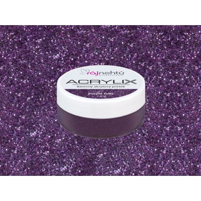Ráj nehtů Akrylový prášek ACRYLIX Purple Taffy 7,5 g – Hledejceny.cz