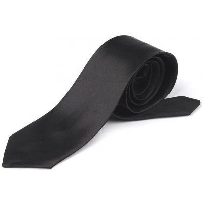 Saténová kravata 2 černá