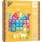 Connetix Glitter Castle se třpytkami 48 ks – Zboží Dáma