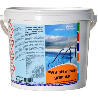 PWS pH mínus granulát 1,5kg