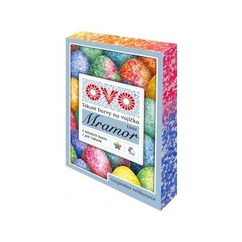 OVO gelové barvy na vajíčka efekt mramor 5 barev + rukavice 5 × 5 ml